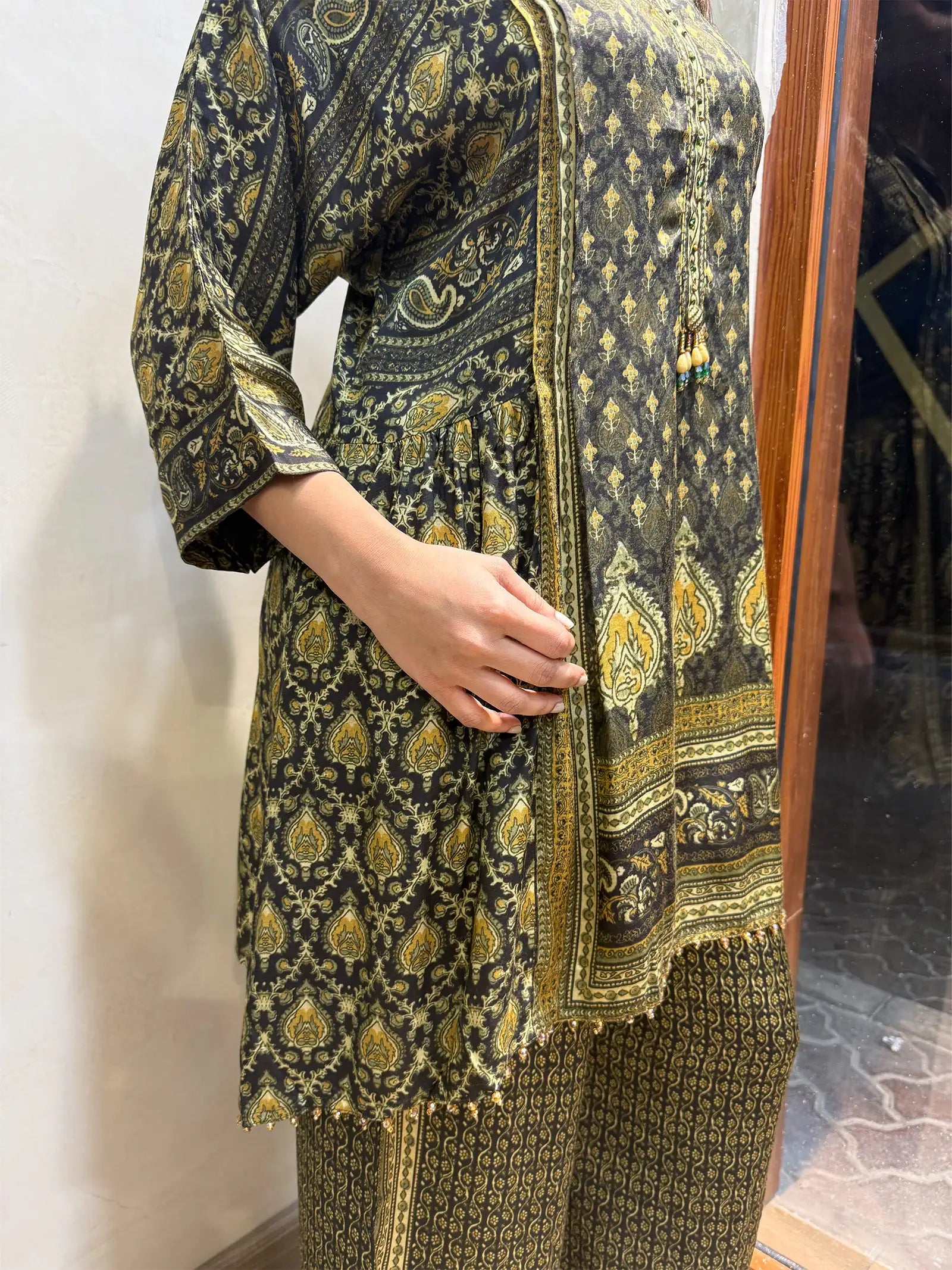Olive grace designer Co-ord set