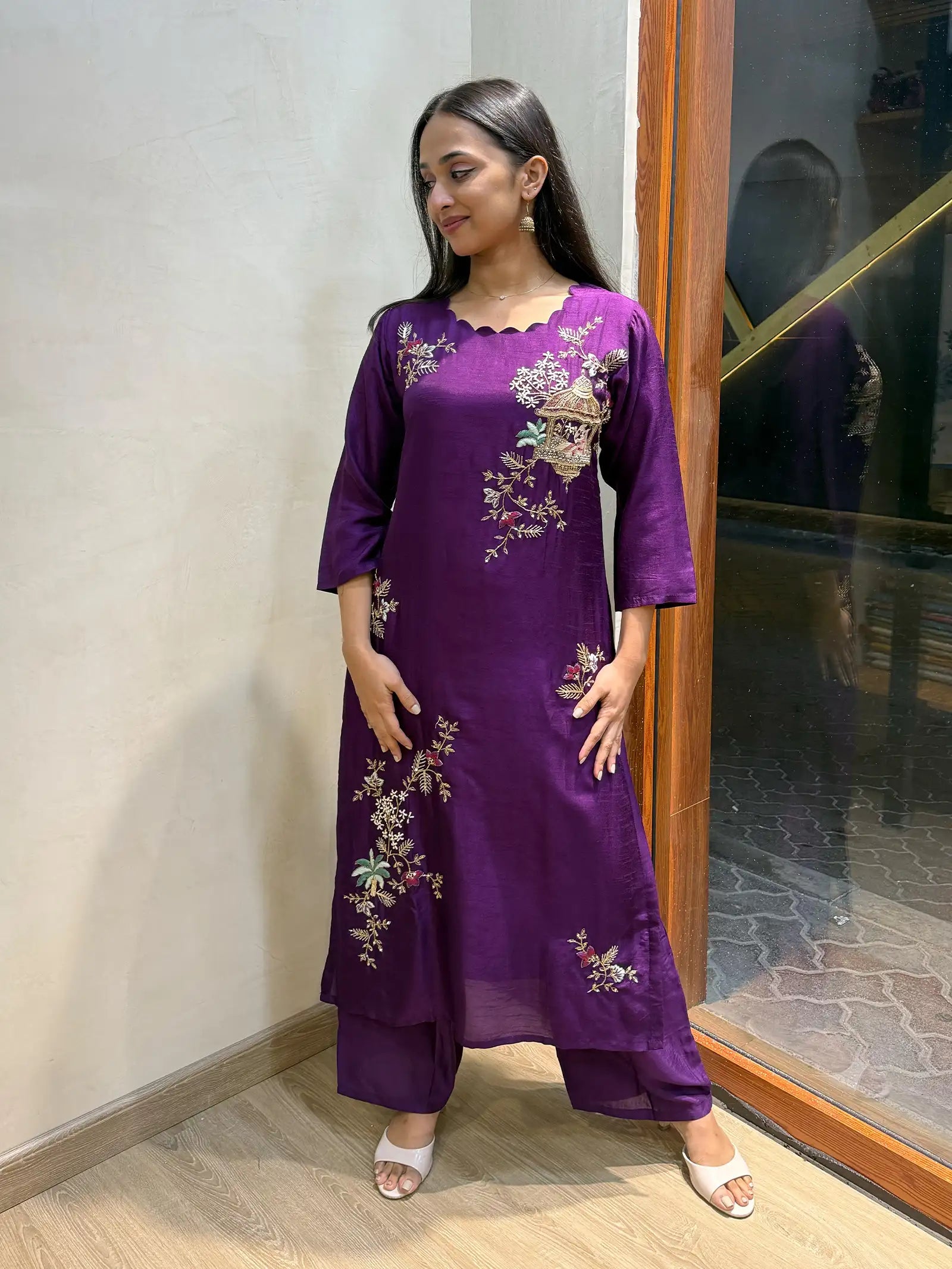 Dola silk handwork suit sets