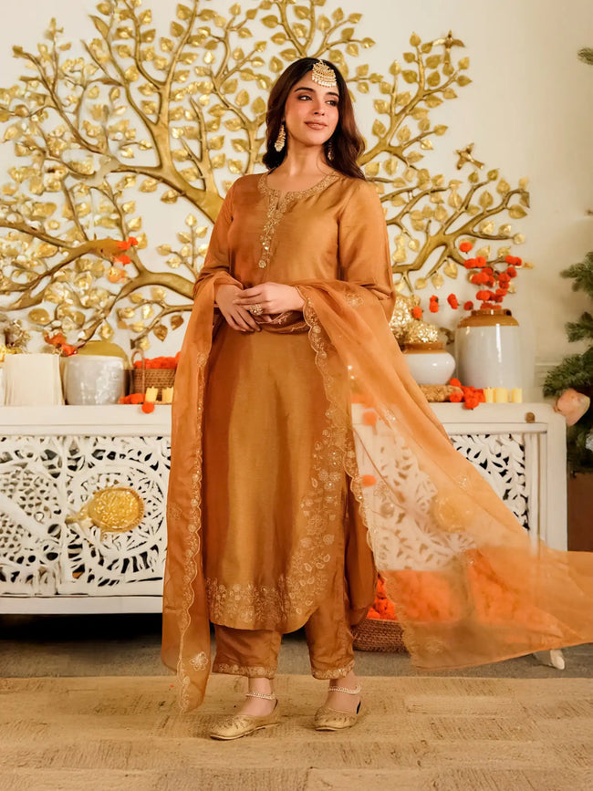 Dusty Gold Suit Set Main Image