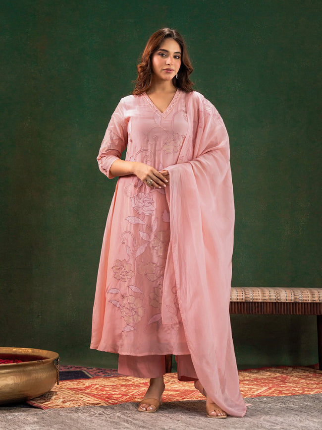 Blush Pink Suit Set Hover Image