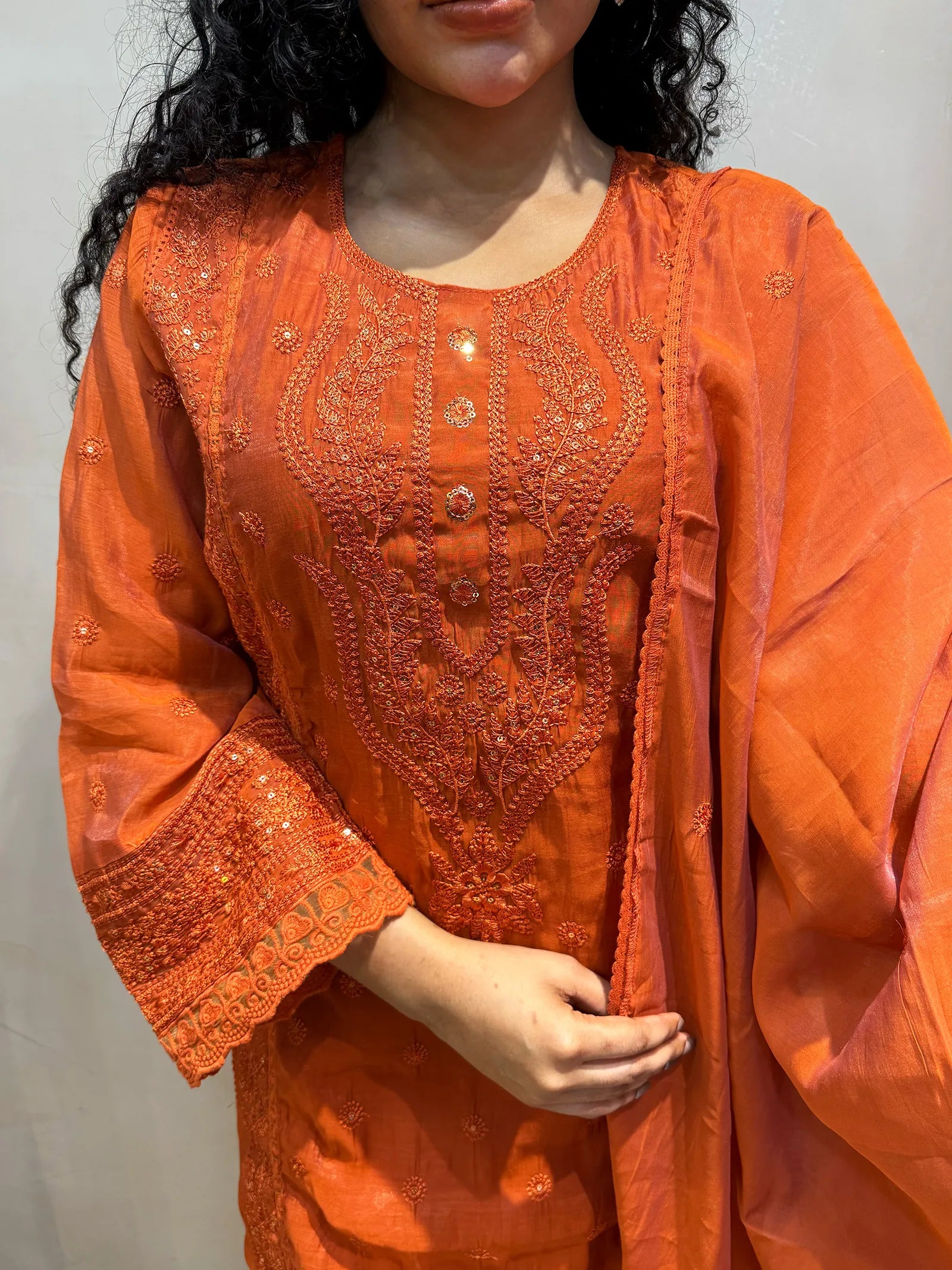 Muslin Silk Suit