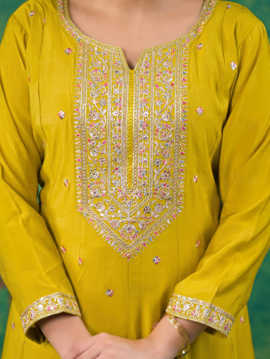 Haldi Anarkali Suit