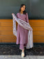 Crepe Silk Suit