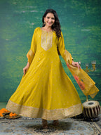 Haldi Anarkali Suit