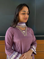 Crepe Silk Suit