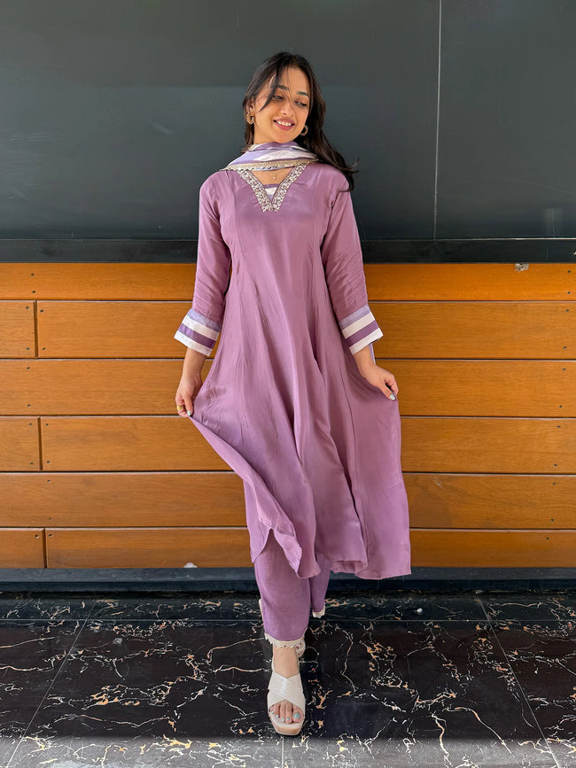 Crepe Silk Suit Main Image