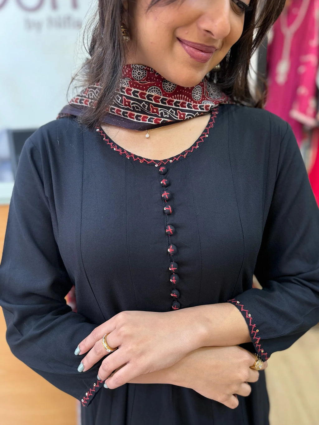 Black Anarkali Suit