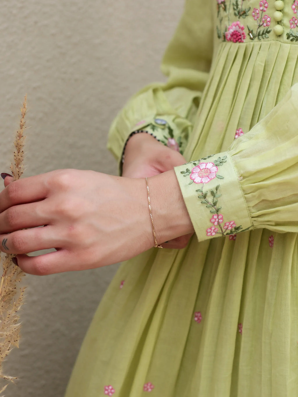 Mal Cotton suit - pista green