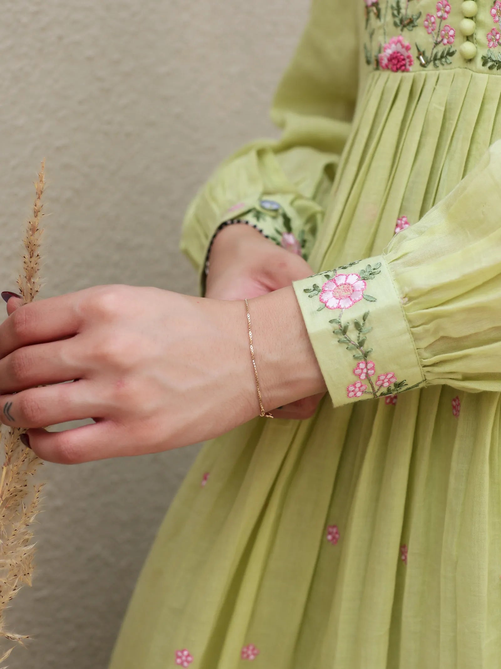 Mal Cotton suit - pista green
