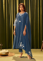 Indigo blue suit set