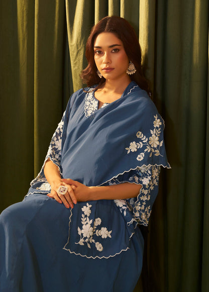 Indigo blue suit set