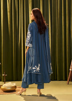 Indigo blue suit set