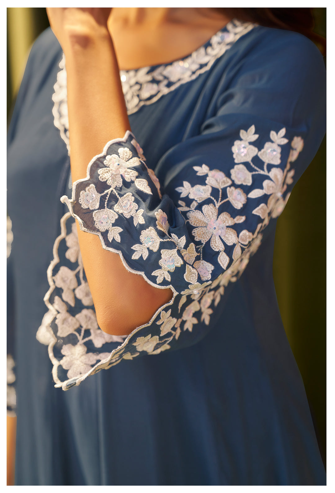 Indigo blue suit set