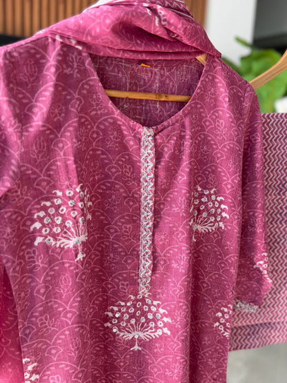 Ria cotton suit set