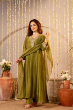 Olive bloom suit set