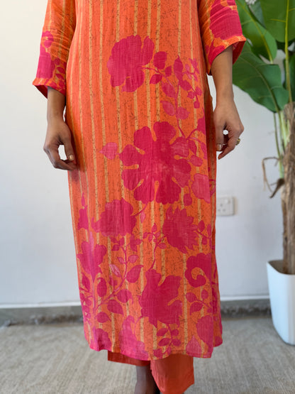 Noor Crepe silk suit