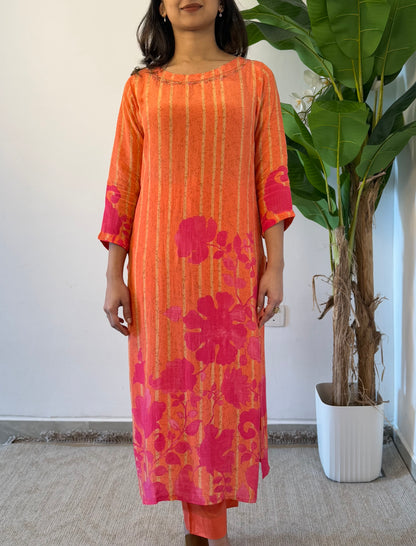 Noor Crepe silk suit