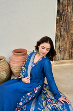 Floral embroidered Mul Chanderi