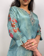 Premium shimmer tissue hand work suit