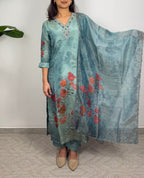 Premium shimmer tissue hand work suit