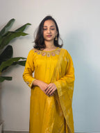 Heena premium Dola silk had work suit