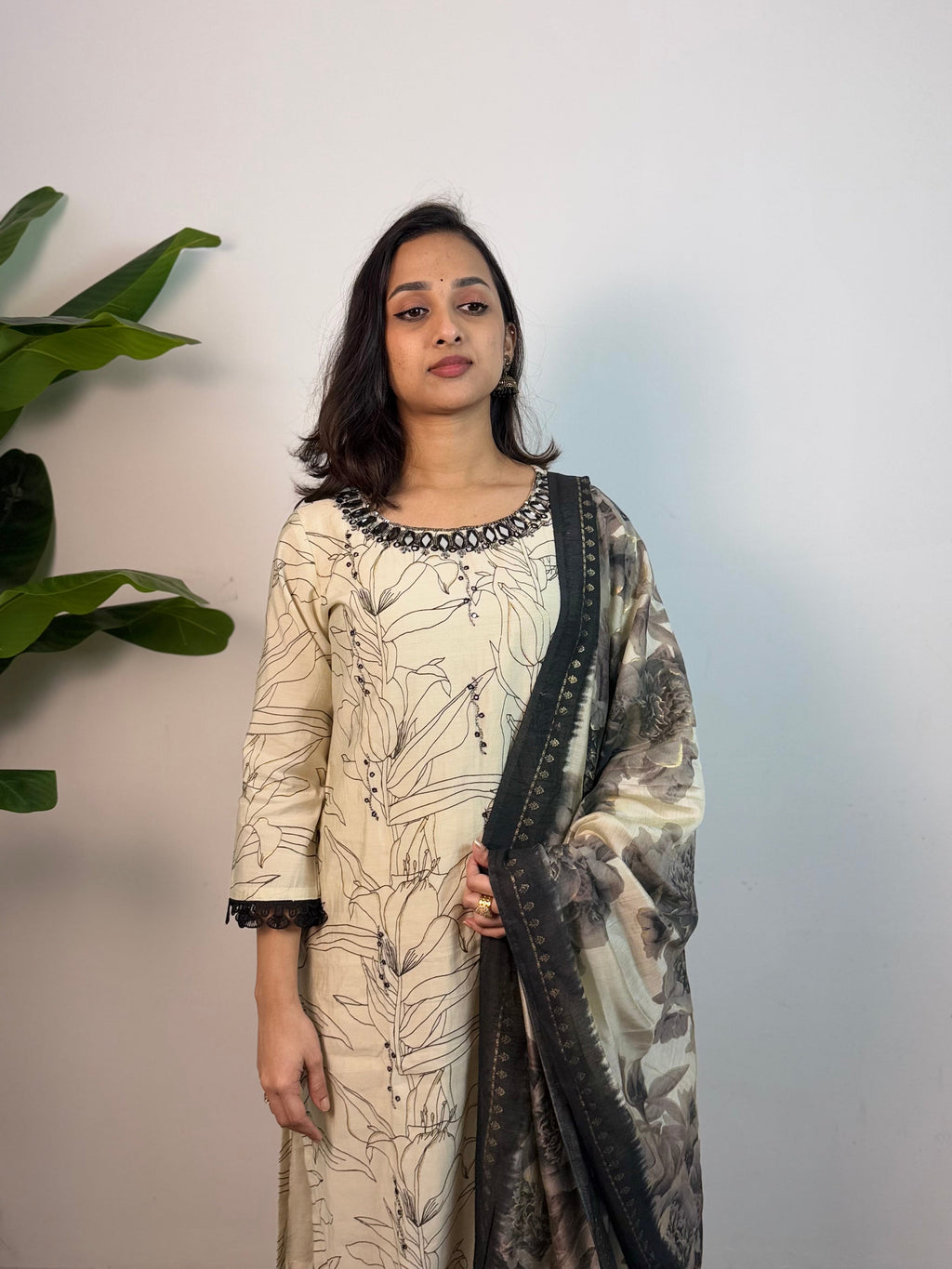 Sanam Muslin silk suit