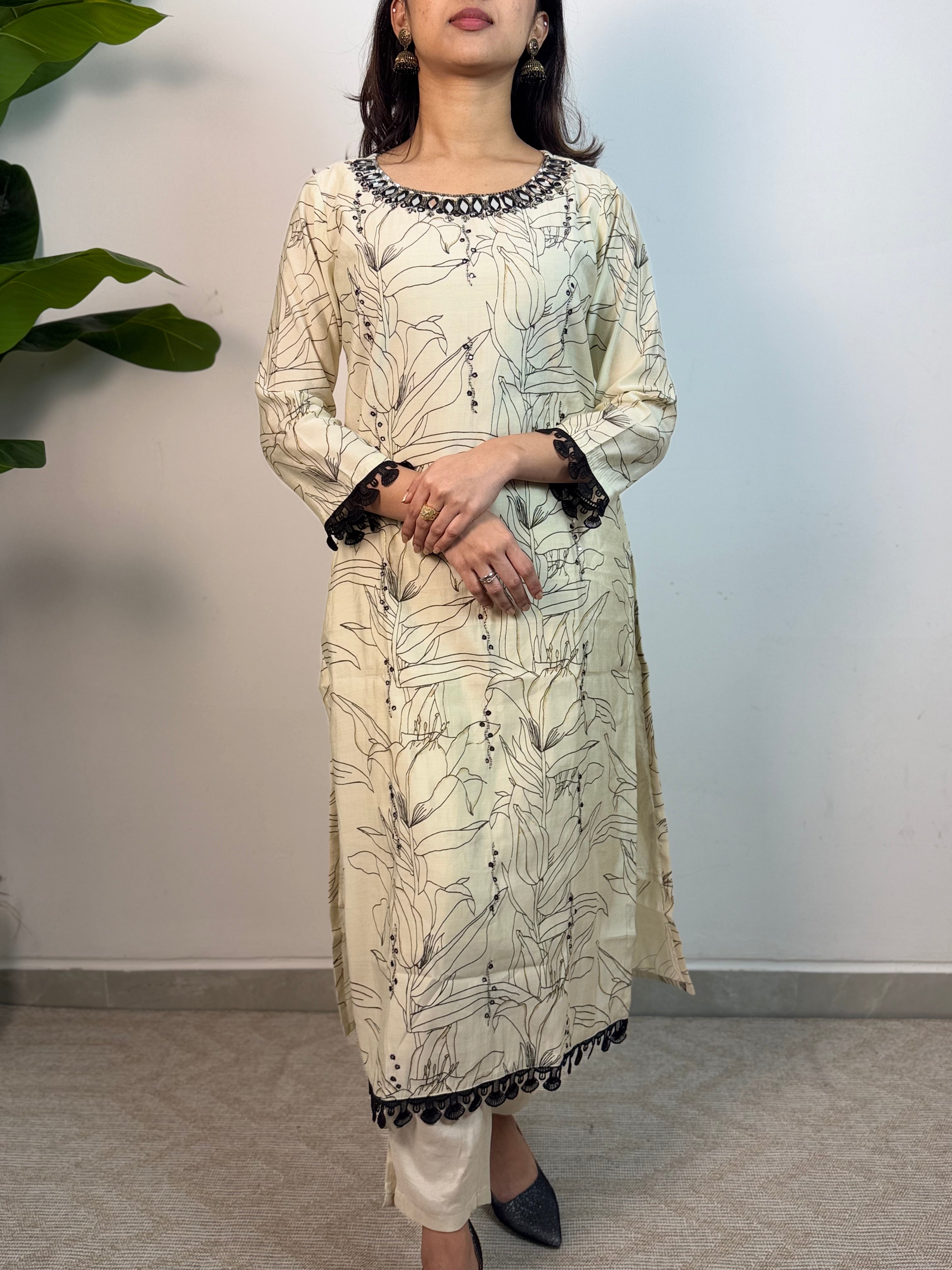 Sanam Muslin silk suit