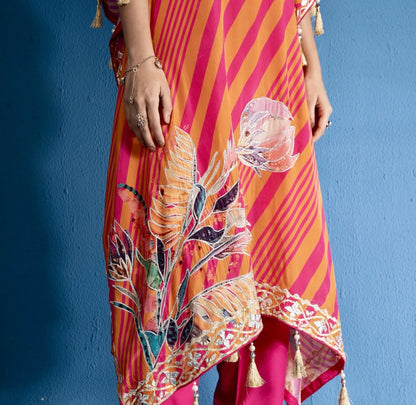 Crepe kaftan set