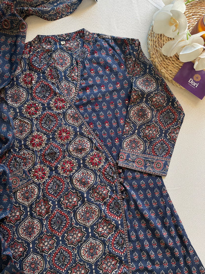 Ajrakh printed cotton suit set