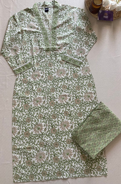 Mul cotton suit set