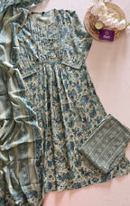 Cotton A-line suit set