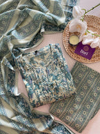 Cotton A-line suit set