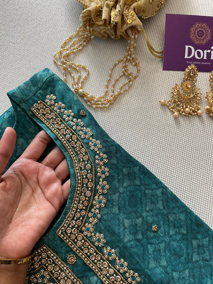 Tissue silk suit set