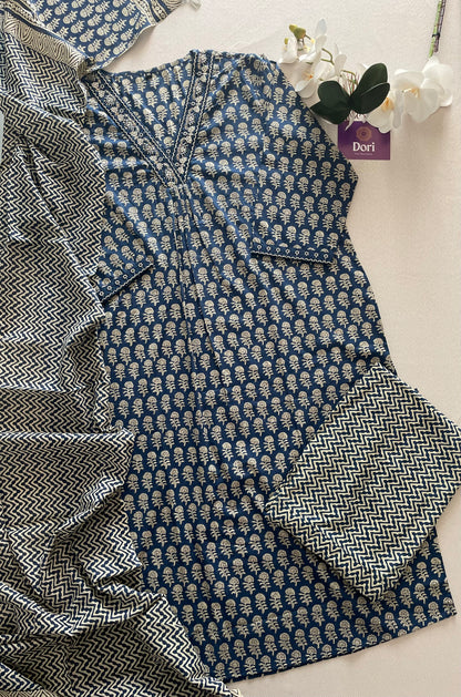 Plus size cotton suit set