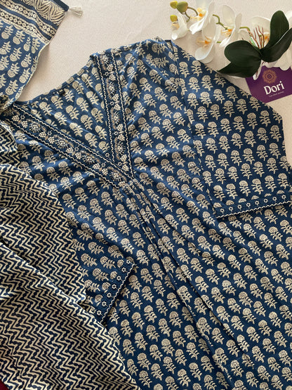 Plus size cotton suit set