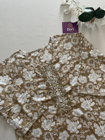 Plus size cotton suit set