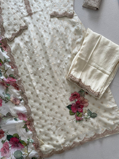 Dola silk suit set