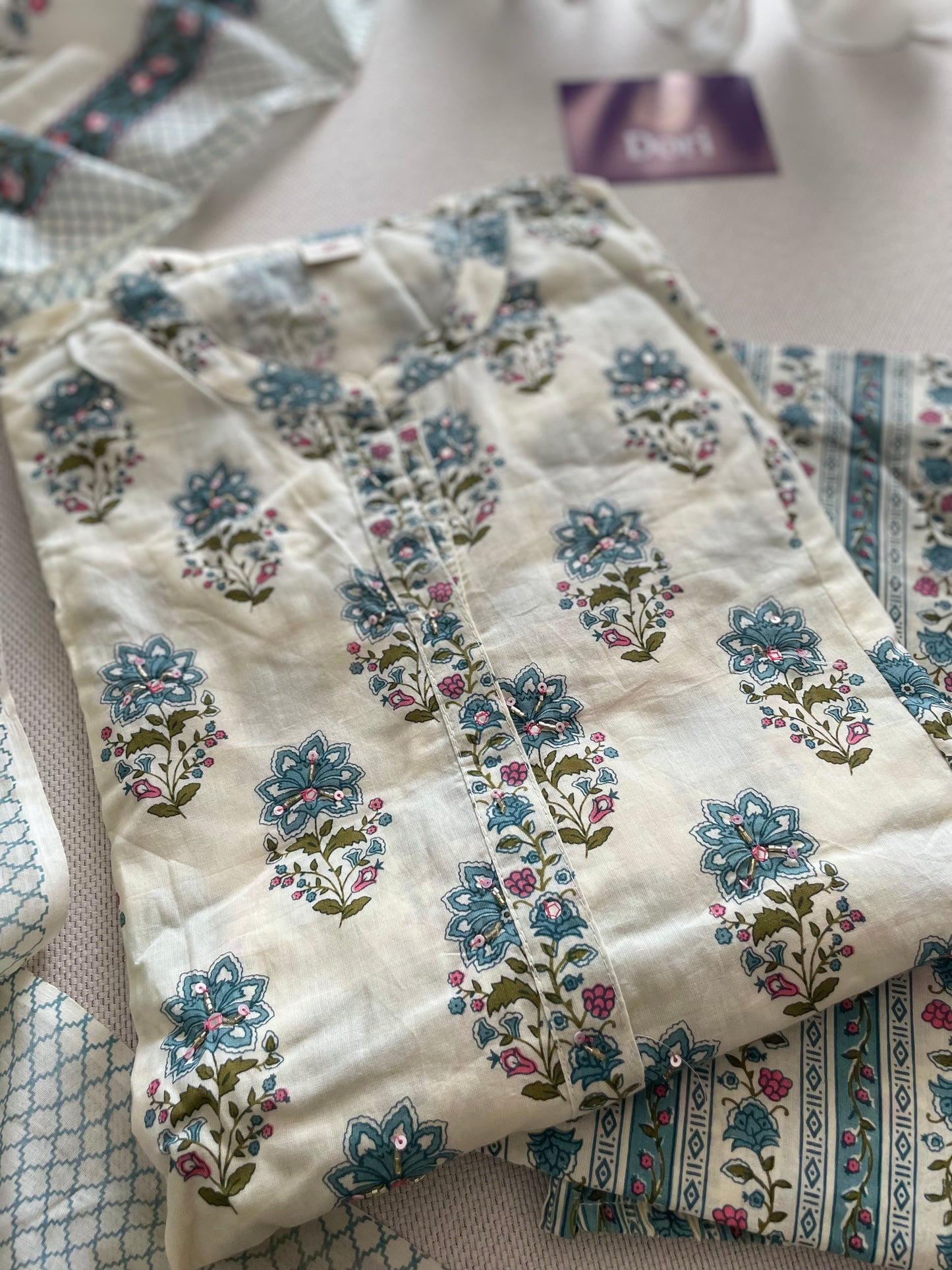 Mul cotton suit set