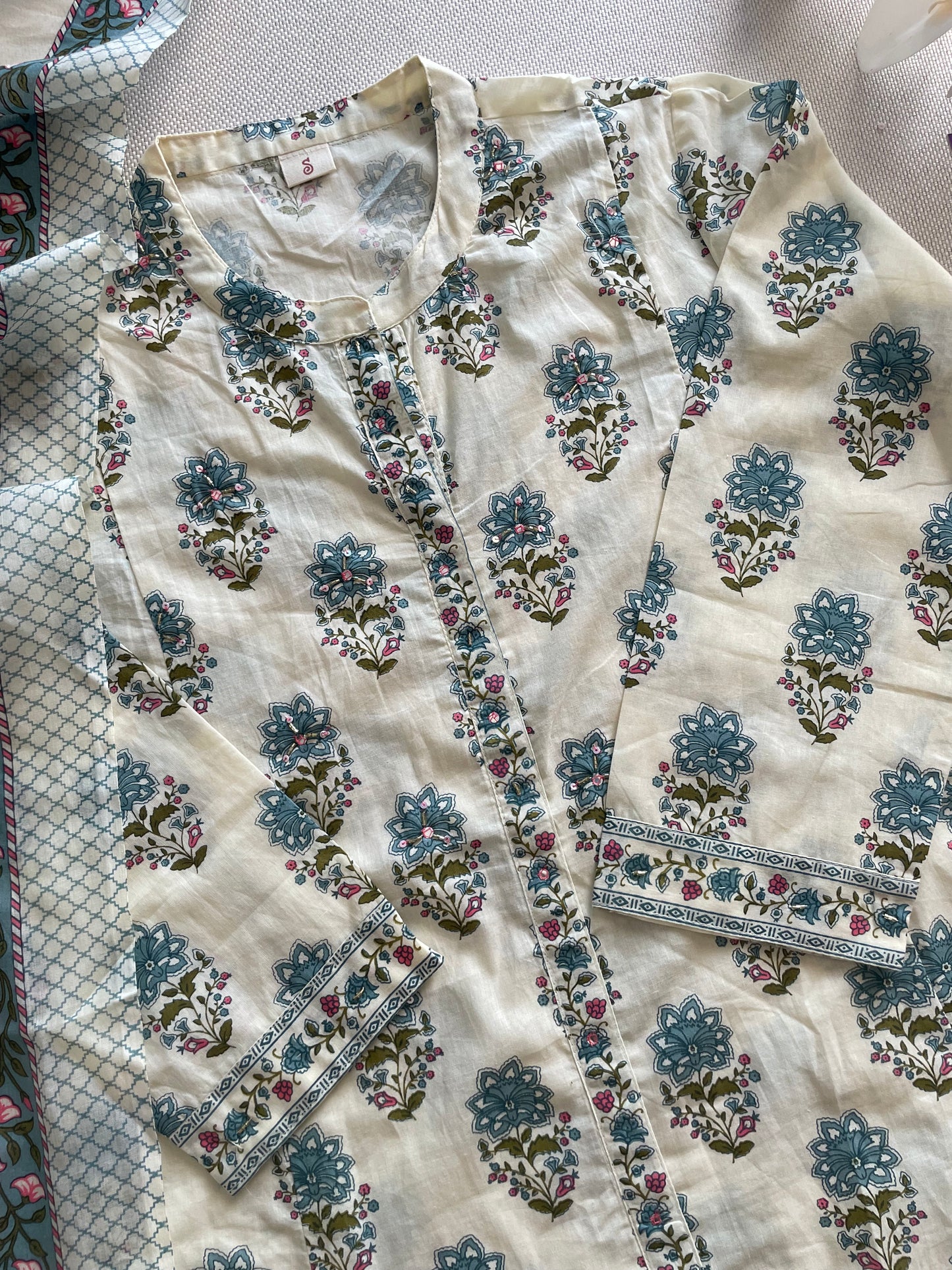 Mul cotton suit set