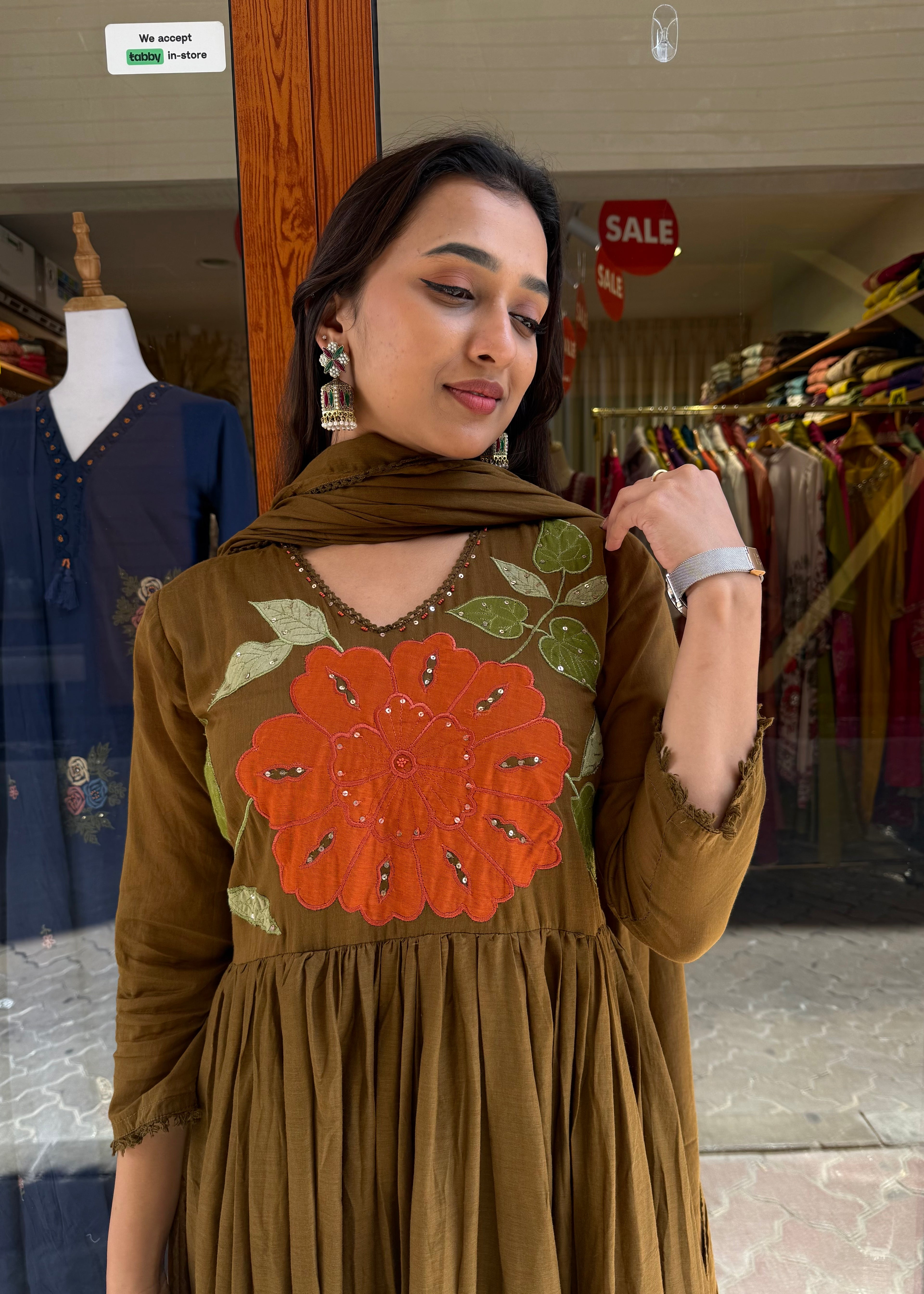 Mul Cotton Anarkali