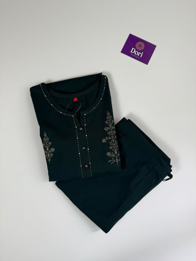 Flex cotton pant set Hover Image