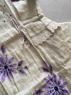 Premium schiffli cotton suit set