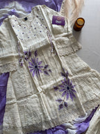 Premium schiffli cotton suit set