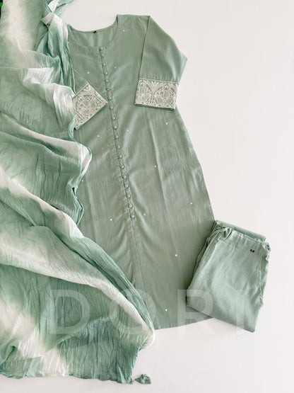 Mint green suit