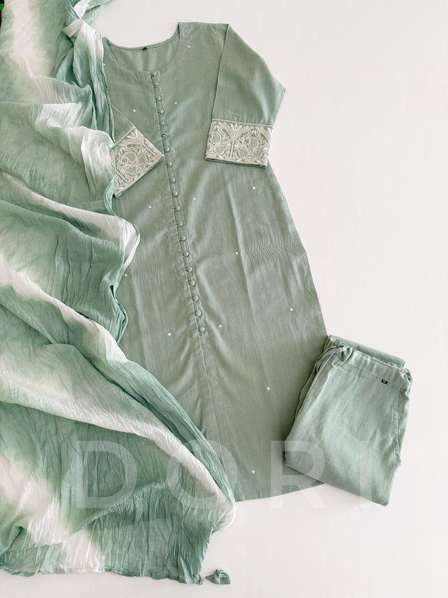 Mint green suit Main Image