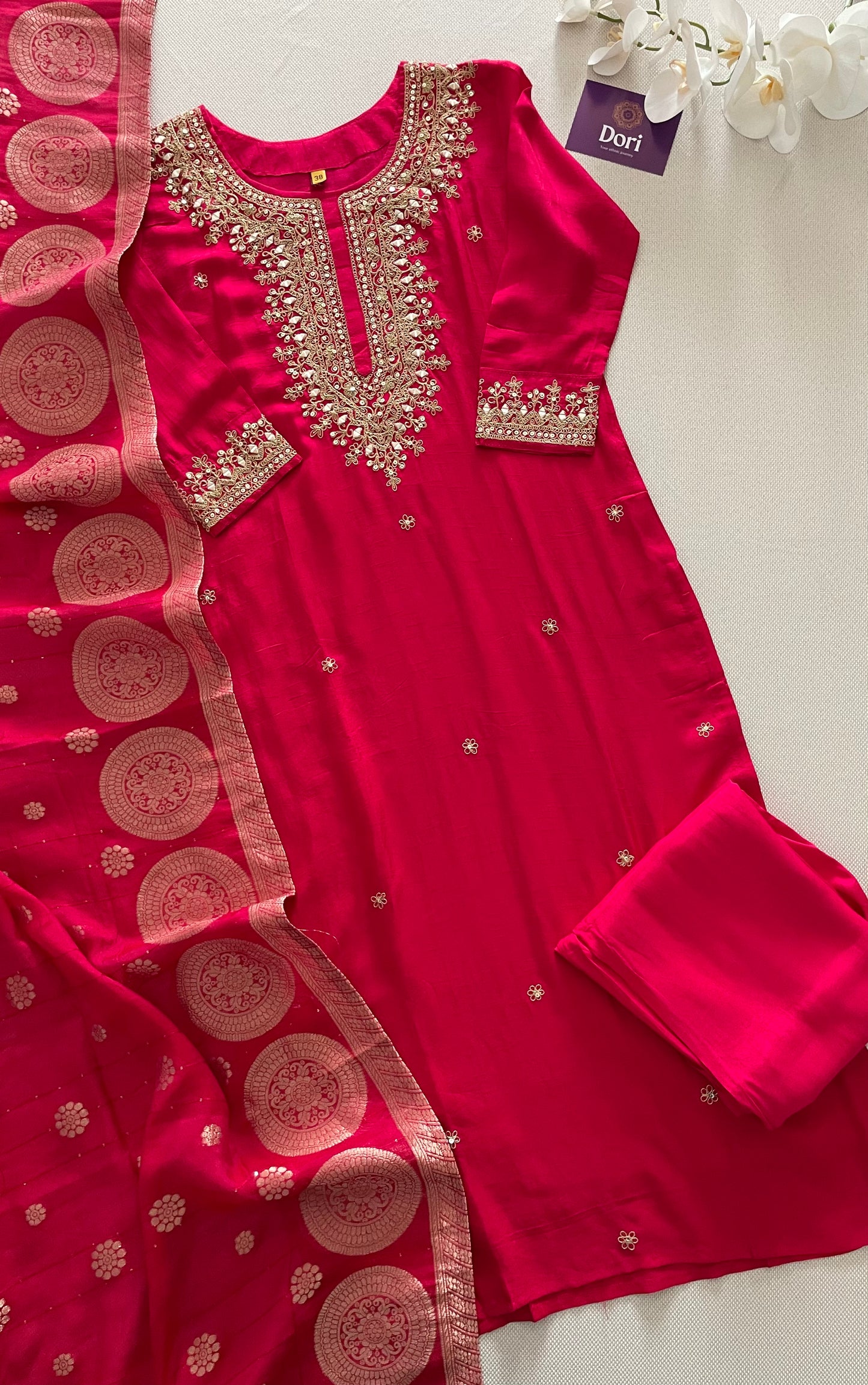 Pure dola silk suit set
