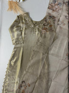 Premium shimmer tissue hand work suit