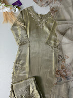 Premium shimmer tissue hand work suit