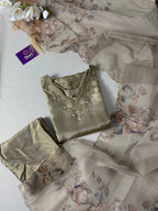 Premium shimmer tissue hand work suit