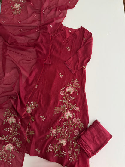 Mul Chanderi suit